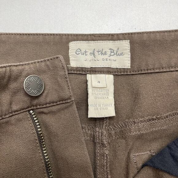 J. JILL OUT OF THE BLUE Women’s 4 Brown Boot Cut Stretch Jeans - Picture 4 of 4